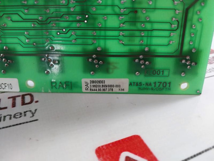 Siemens 6Av3671-3Cf10 Push Button Panel At&S-na 1701 94V-0