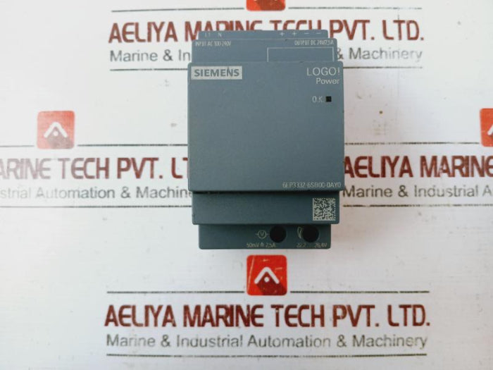 Siemens 6Ep3332-6Sb00-0Ay0 Logo Power Supply 50-60 Hz 100-240V, 1.22-0.66A