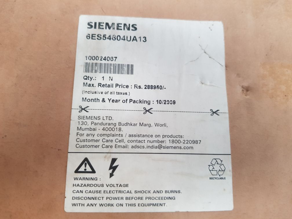 Siemens 6Es5460-4Ua13 Analog Input Module