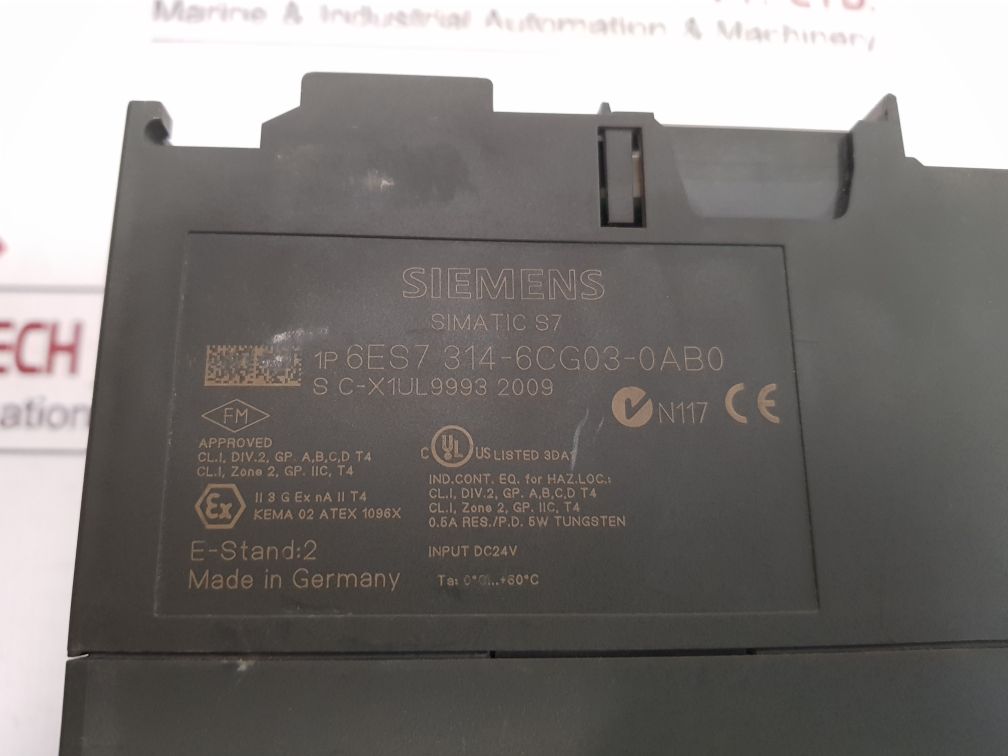 Siemens 6Es7 314-6Cg03- 0Ab0 Plc Module Used