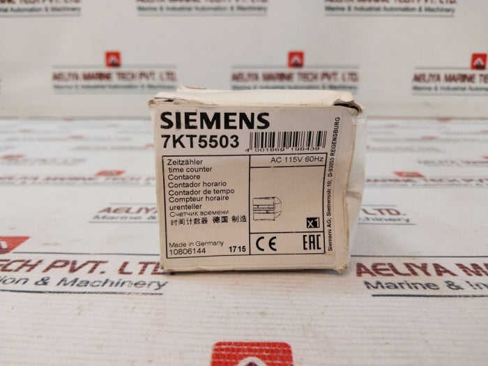 Siemens 7Kt5503 7 Digit Analog Time Counter