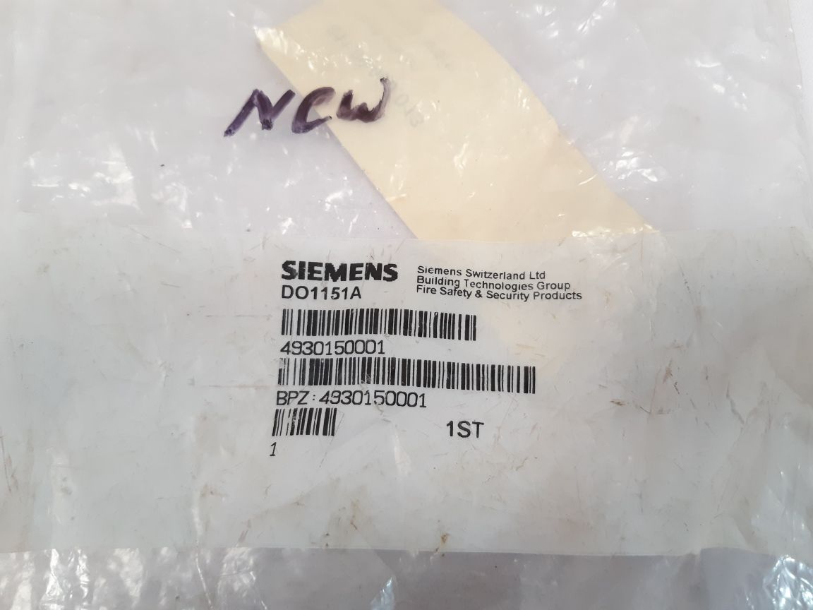 Siemens Do1151A Smoke Detector 493015 Kc