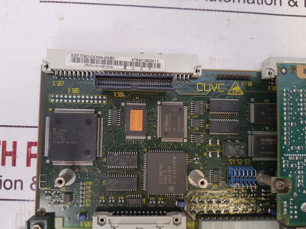 Siemens 6Se7090-0Xx84-0Ab0 Cuvc Simovert Masterdrive Board 6Se7090-0Xx84-0Ff5
