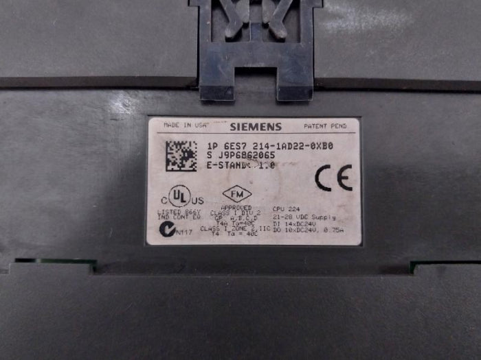Siemens Simatic S7-200 6ES7 214-1AD22-0XB0, 6ES7 223-1BH22-0XA0 PLC Module Set