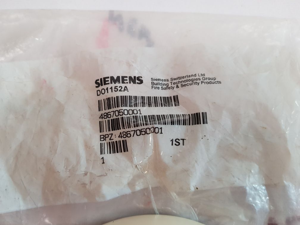 Siemens Cerberus Do1152A Optical Smoke Detector 486705Gc Q024