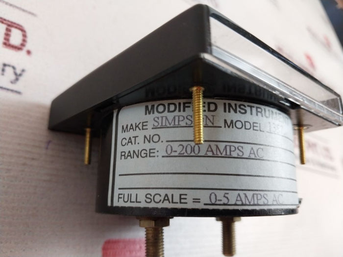 Simpson 1357 Md Panel Meter 0-200 Ac Amp