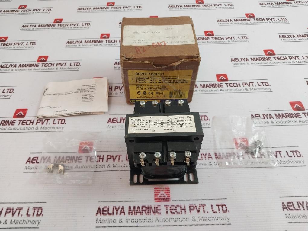 Square D 9070T100D31 Industrial Control Transformer 50/60Hz