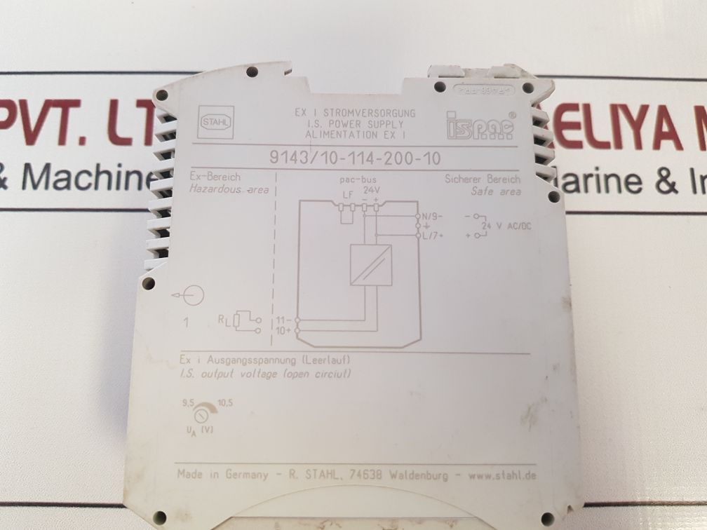 Stahl 9143/10-114-200-10 I.S. Power Supply 200740430310