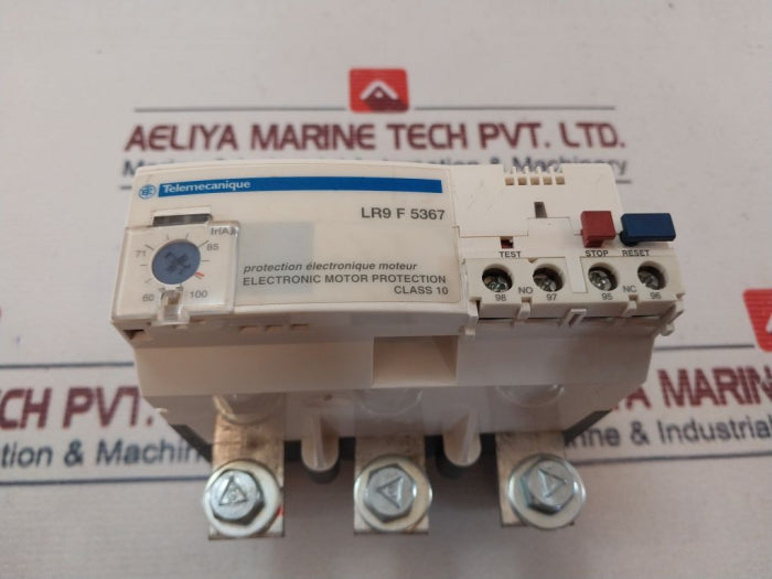 Telemecanique Lr9 F 5367 Electronic Motor Protection Relay 600 Vac 50-60Hz