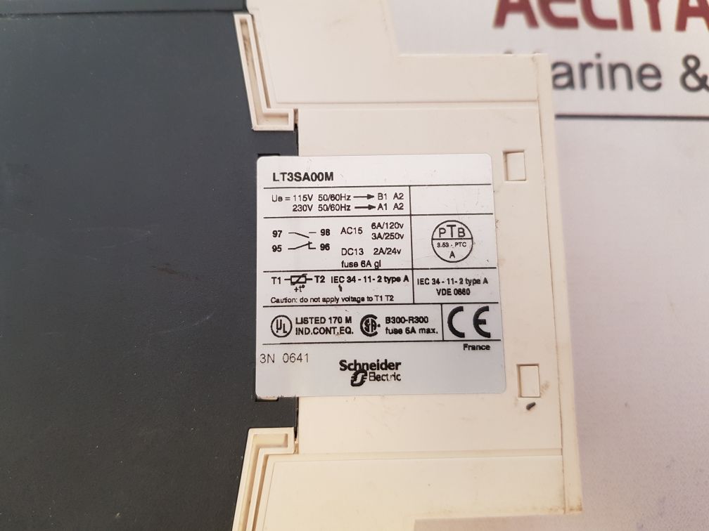 Telemecanique Lt3Sa00M Thermistor Protection Relay 6A 230V 50/60 Hz