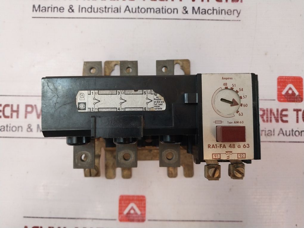 Telemecanique Ra1-fa Thermal Overload Relay 48-63 Ampere Am63