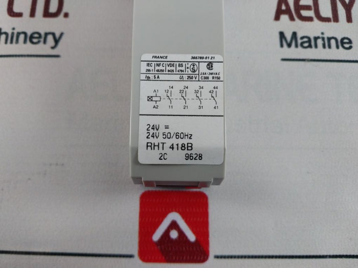 Telemecanique Rht 418b Time Delay Relay 24v 50/60hz