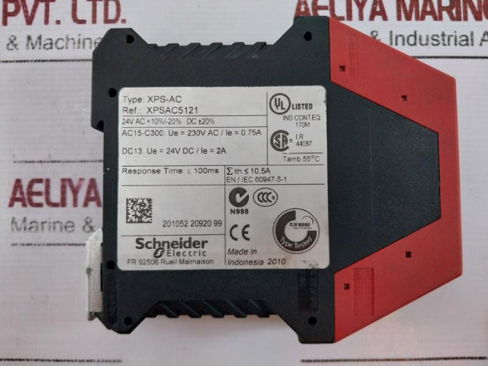 Telemecanique Xpsac5121 Safety Relay 24V-ac/Dc 100Ms En/Iec 60947-5-1