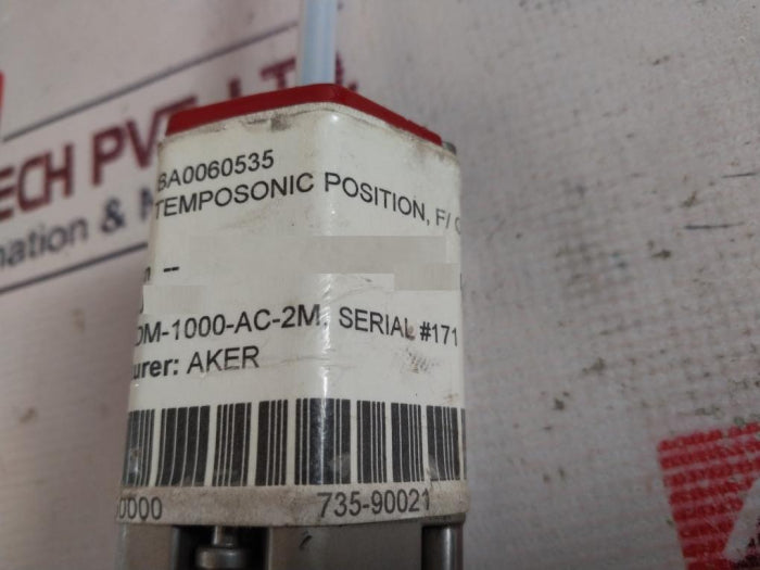 Temposonics Ddm-1000-ac-2M Position Sensor F/Cylinder Ba0060535