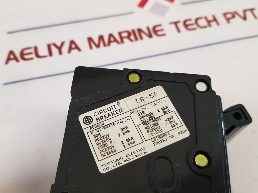 Terasaki Electric Tb-5P Circuit Breaker 30A 41-22716