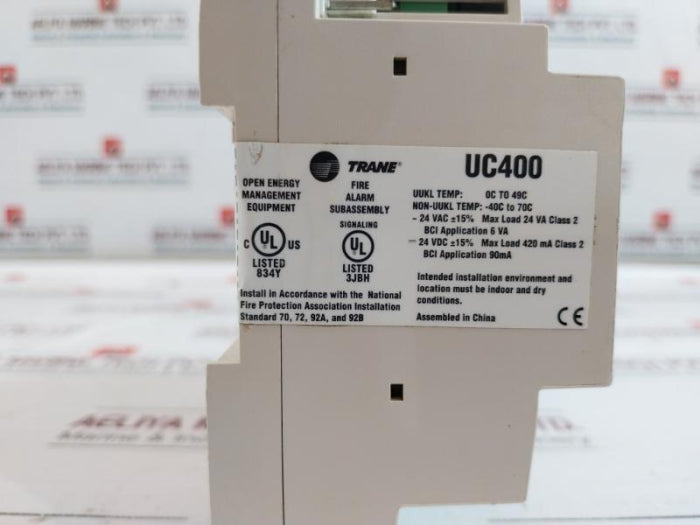 Trane Uc400 Programmable Controller 0C To 49C , X13651492-02 Rev.M