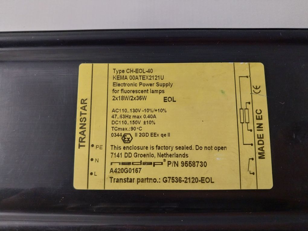 Transtar Ch-eol-40 Electronic Power Supply 90°C