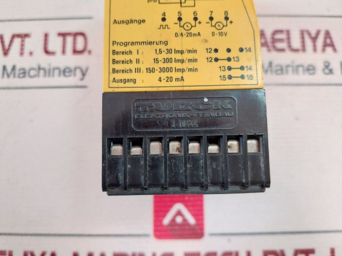 Turck Ms 25-10 Multi Safe Tachometer 220 Vac 4-20ma