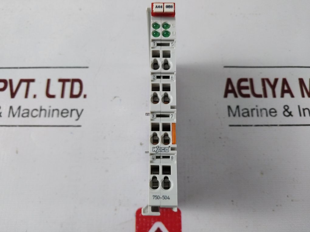 Wago 750-504 Digital Output Module Awg 28-14 24V Dc 0.5A