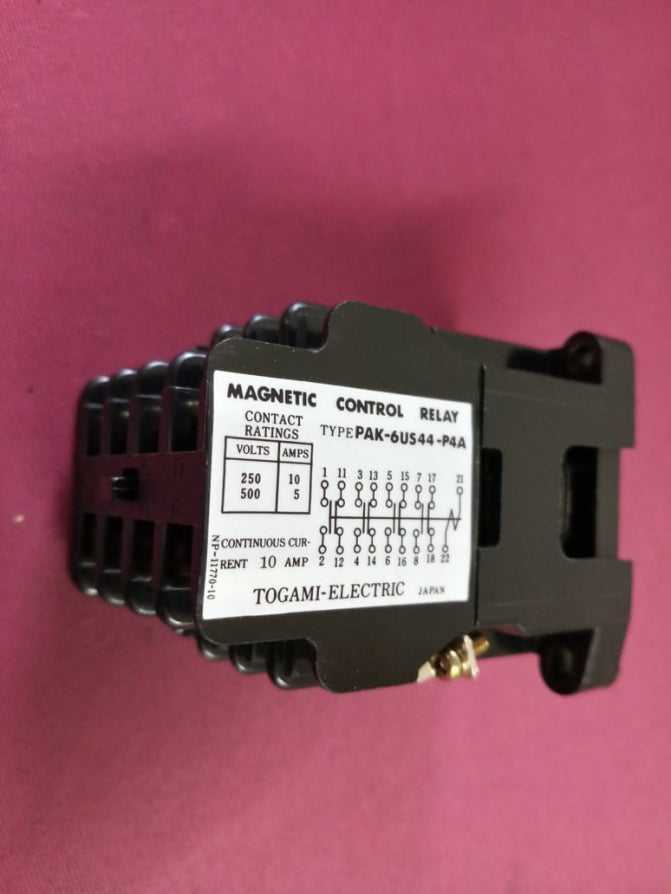 Togami Pak-6Us44-p4B Magnetic Control Relay 5-7 Amp