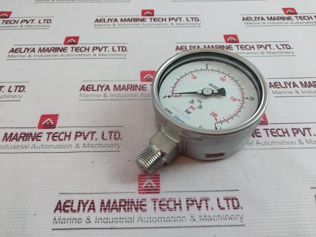 Wika En 837-1 Pressure Gauge 0-14 Bar