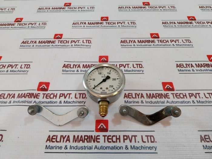 Wika En 837-1 Pressure Gauge 250Bar 1/4” Bottom Conn