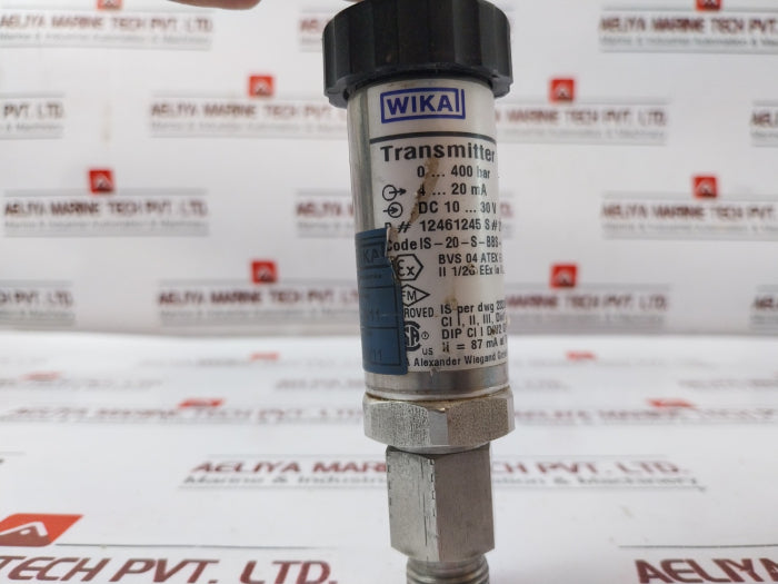 Wika Is-20-s Pressure Transmitter 0-400bar 4-20ma Dc10-30v