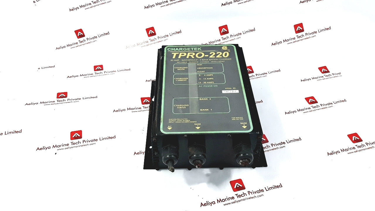 Chargetek Tpro-220 20 Amp-waterproof-2 Bank Battery Charger