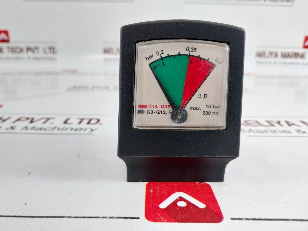 0,5 – 0,35 – 0,2 Bar 230 Psi