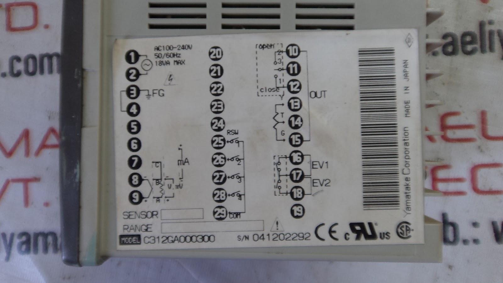 YAMATAKE SDC31 - C312GA000300 TEMPERATURE METER