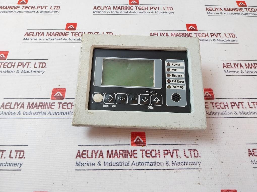 1601019A0 Vdr Control Panel