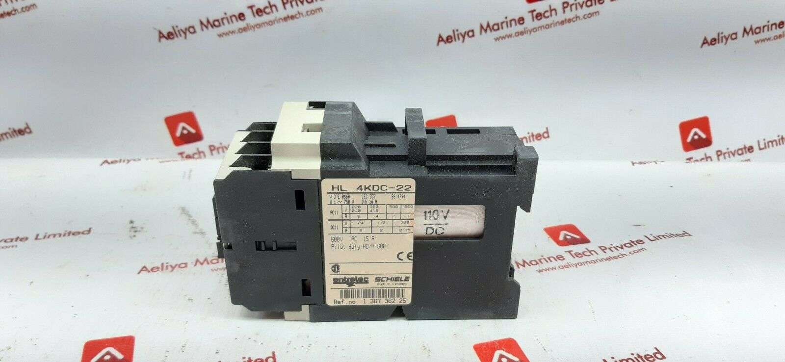 Entrelec Schiele Hl4Kdc-22 Control Relay