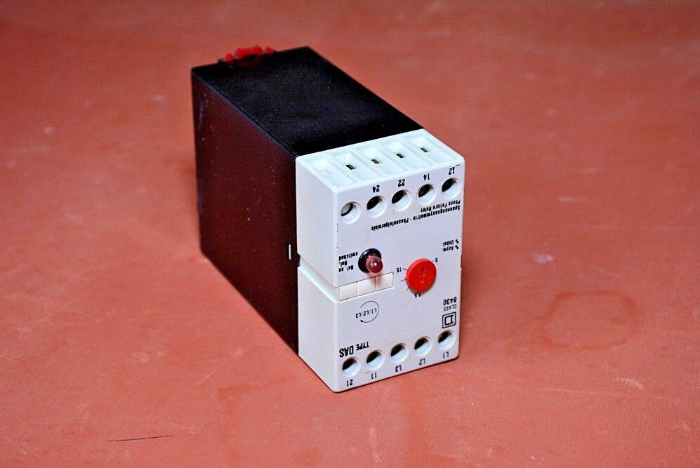 Square D 8430 dasw phase failure relay series A