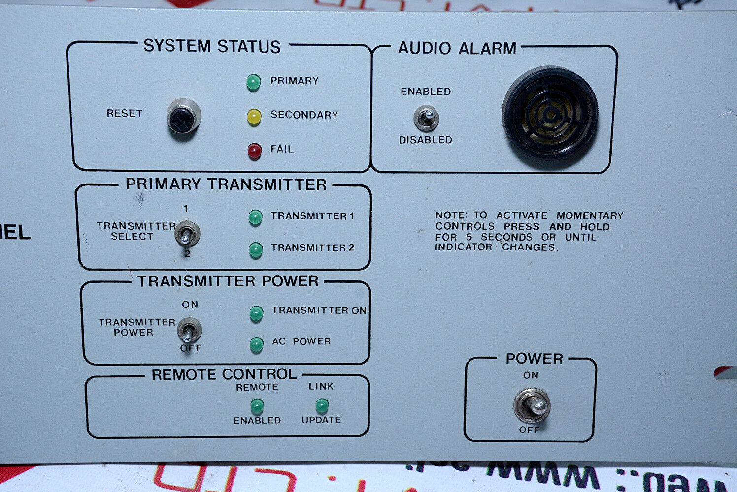 Sac rrcp-1 remote radio beacon control panel pwb 247 rev a