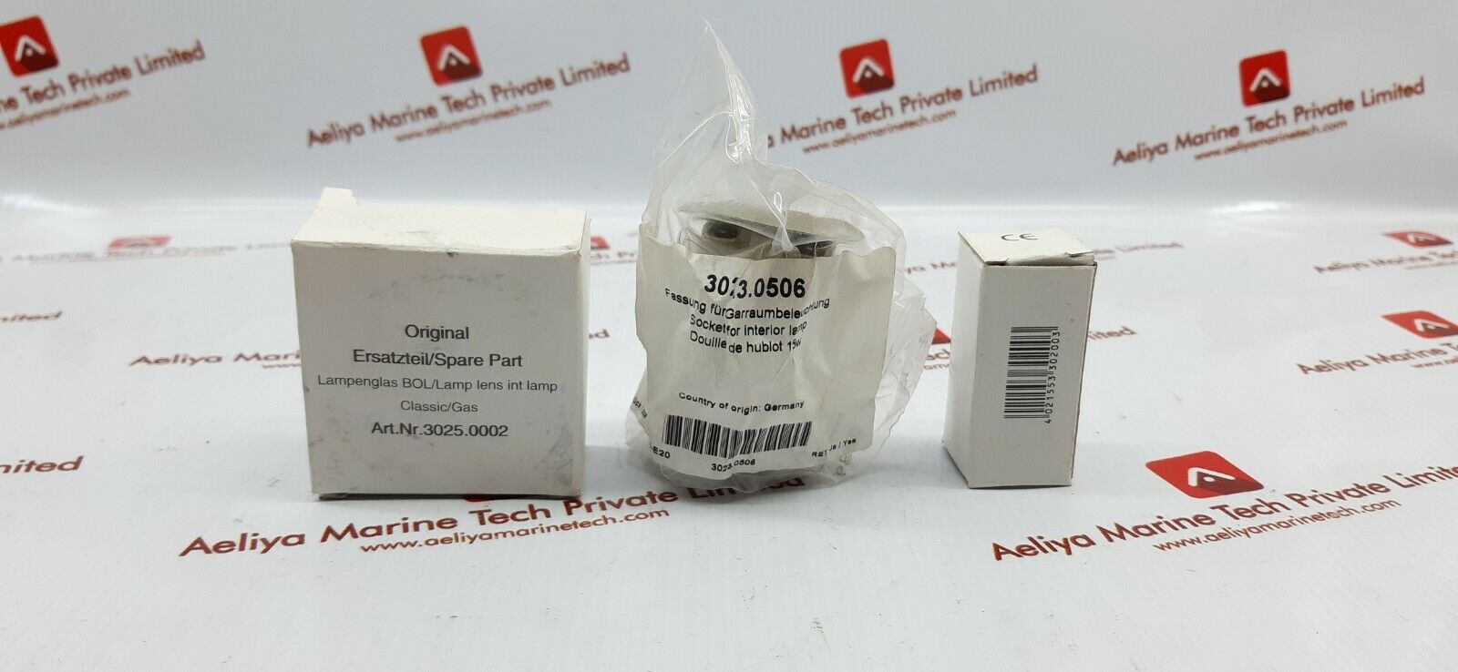 3025.0002 lampenglas bol/lamp lens int lamp / 3023.0506 socket for interior lamp