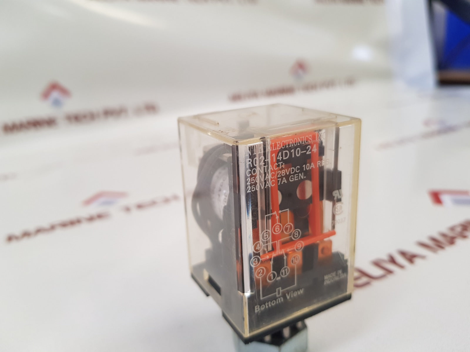 Nte R02-14D10-24 Relay 250Vac/28Vdc 10A Res.