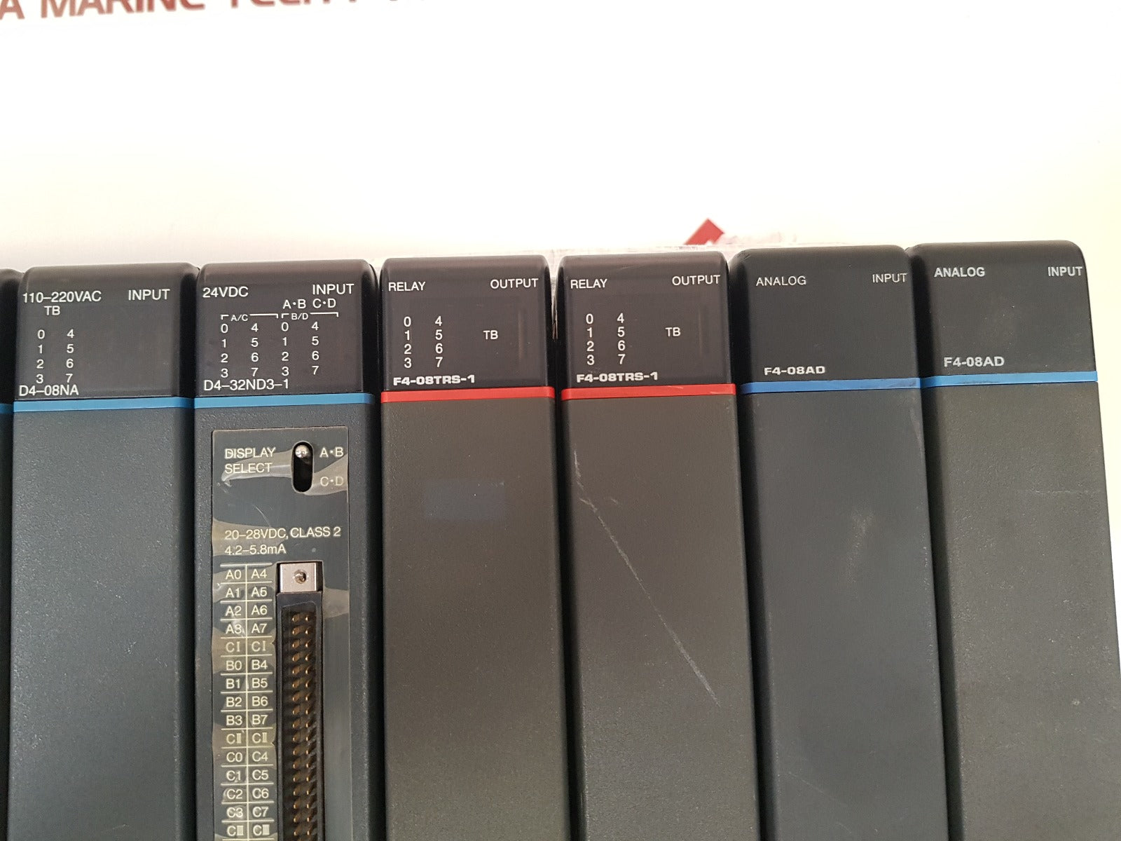Koyo direct logic 405 d4-450 cpu,f4-04ad,d4-64nd2,d4-08na,d4-32nd3-1,f4-08trs-1,f4-08ad