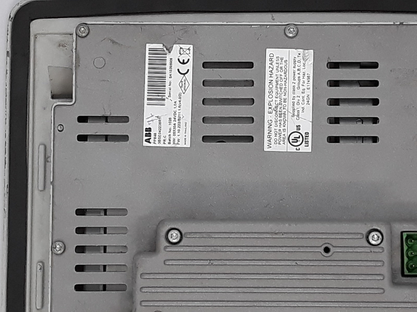 Abb panel800 pp846 operator control panel