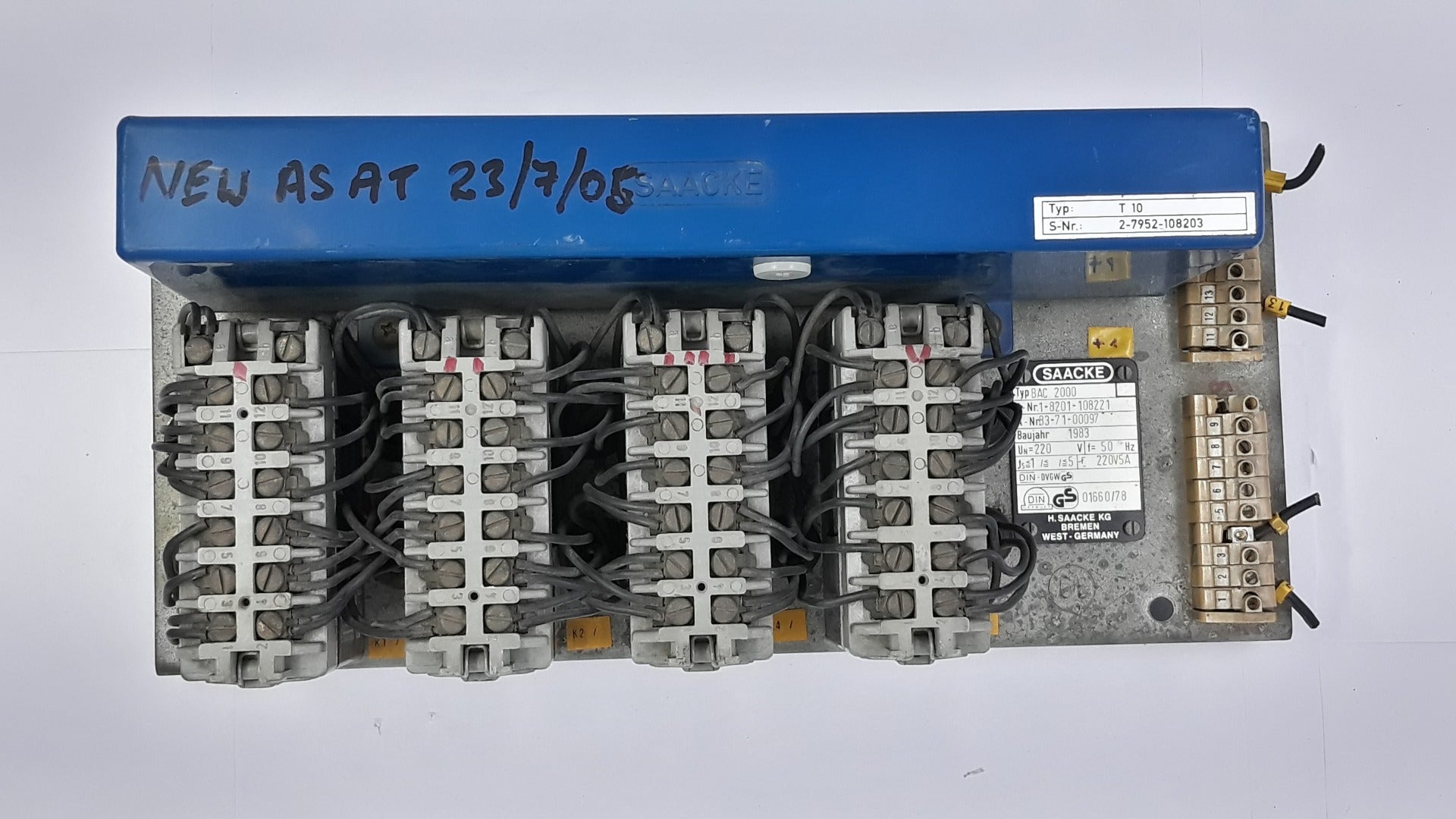 Saacke Bac 2000 Burner Control Unit T10 220V 50Hz