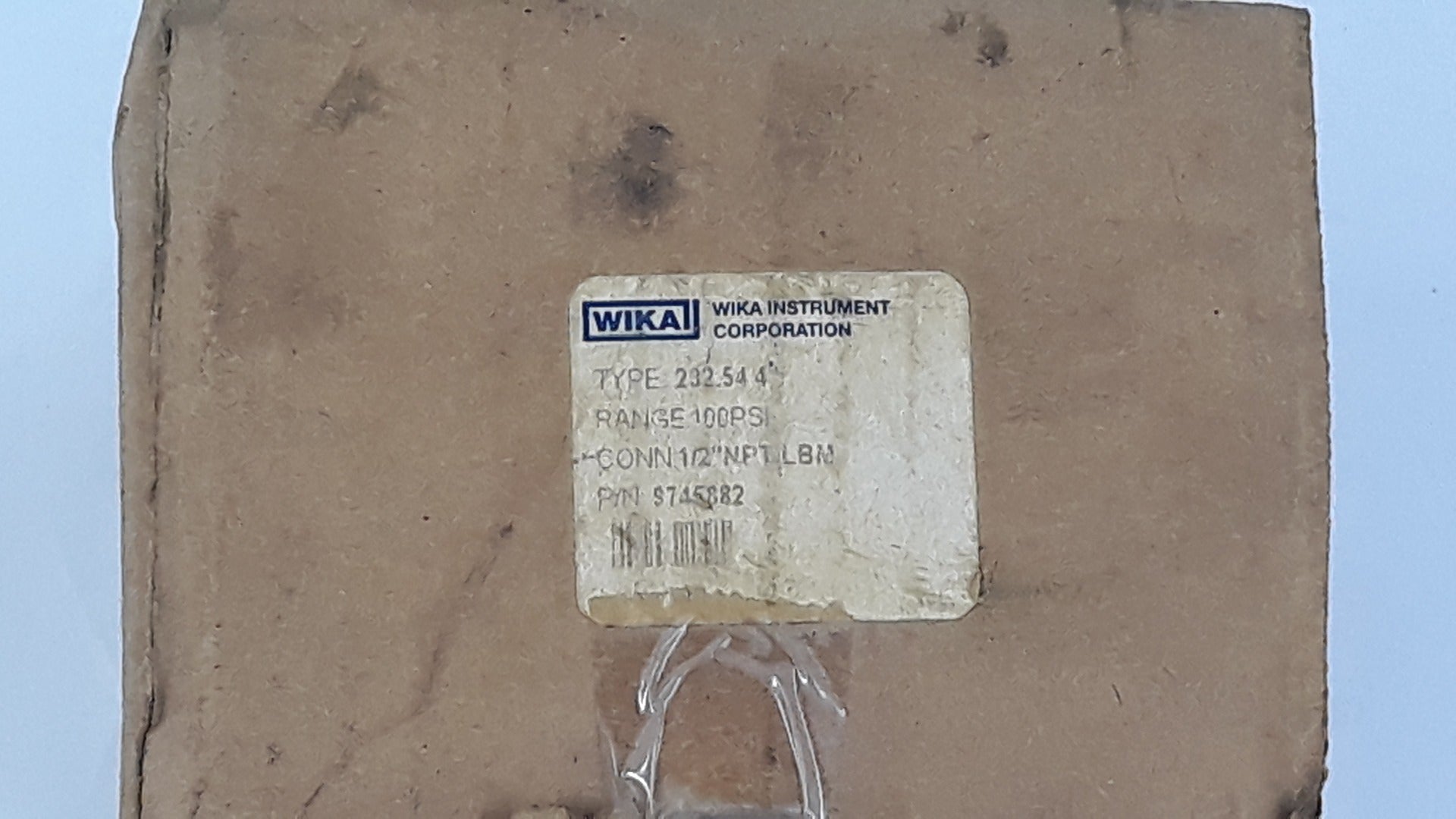 Wika Instruments 9745882 Industrial Pressure Gauge 0-100 Psi