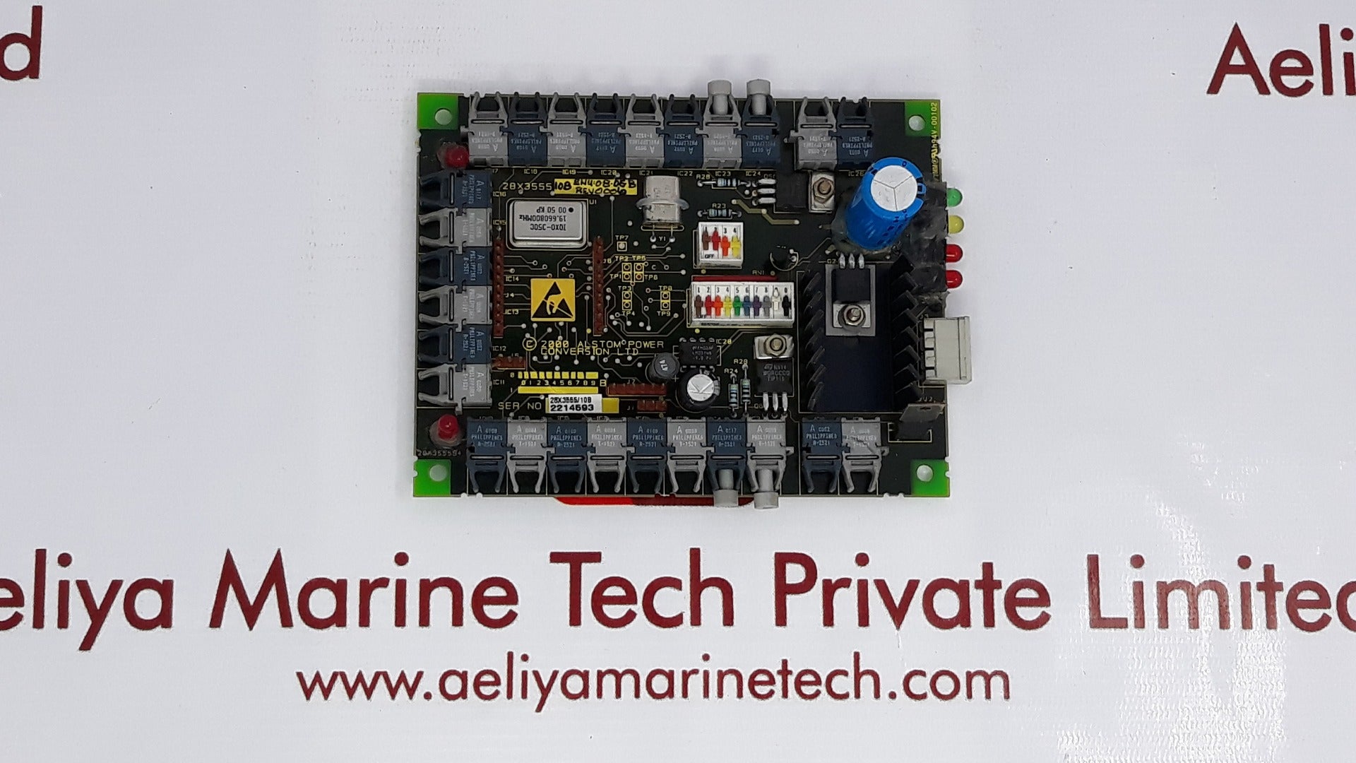 Alstom Power Conversion 28X3555 10B Pcb Card Circuit Board