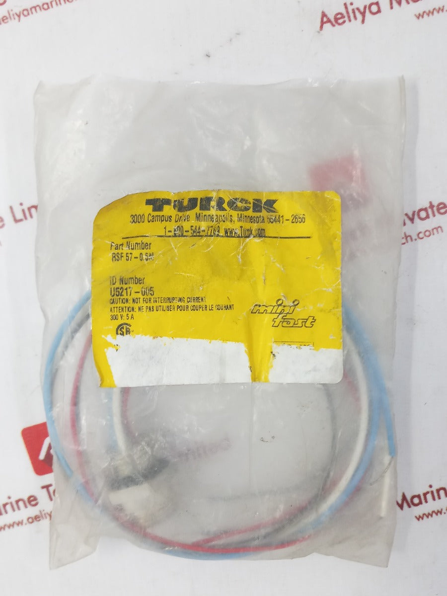 Set of 11x Turck rsf 57-0.5m cable