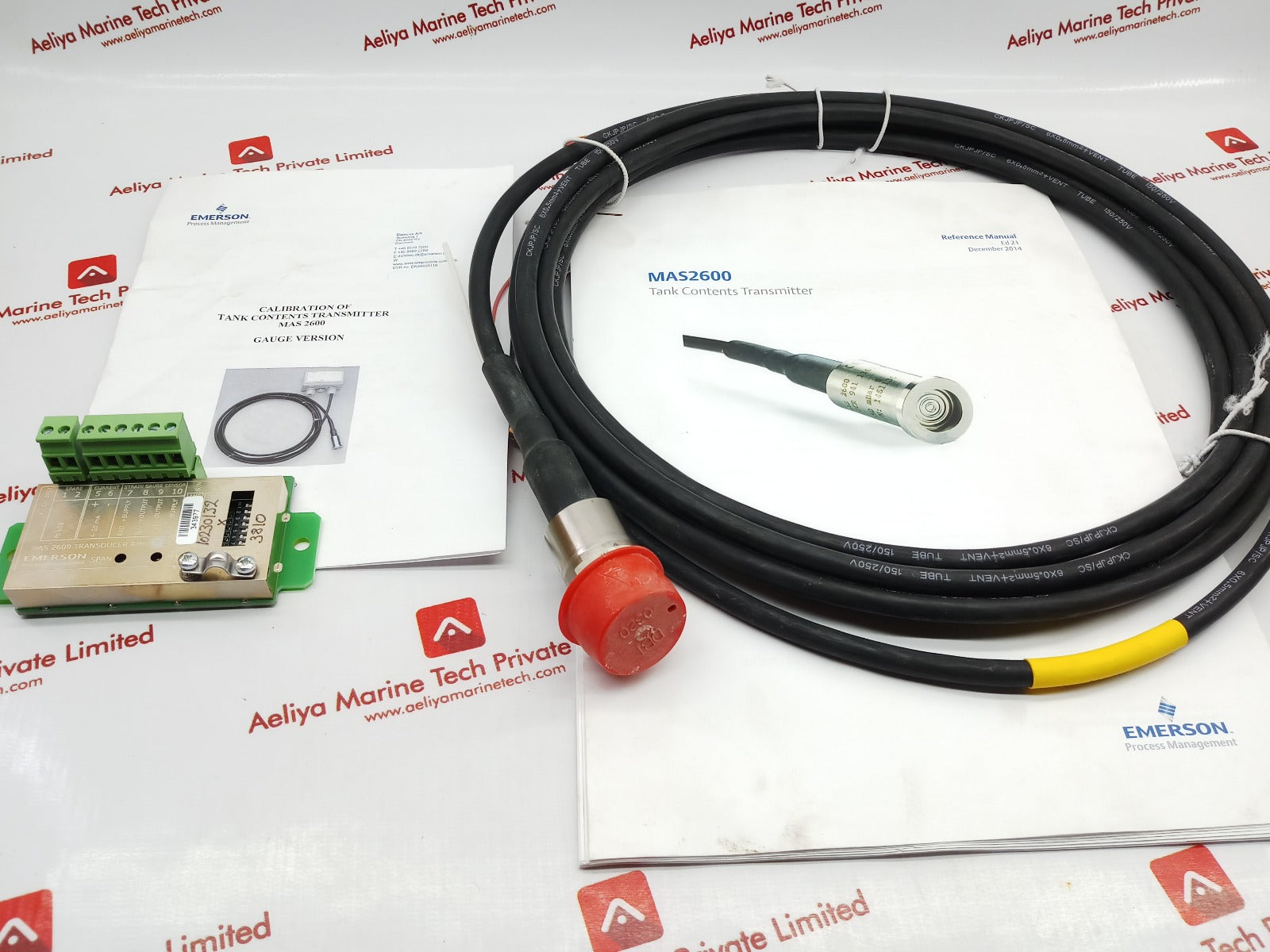 Emerson mas 2600 transducer amplifier wb db tk 5-6 ps sensor