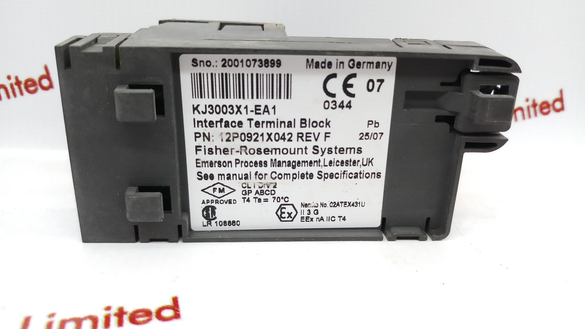 Emerson fisher rosemount 12p0921x042 kj3003x1-ea1 interface terminal block