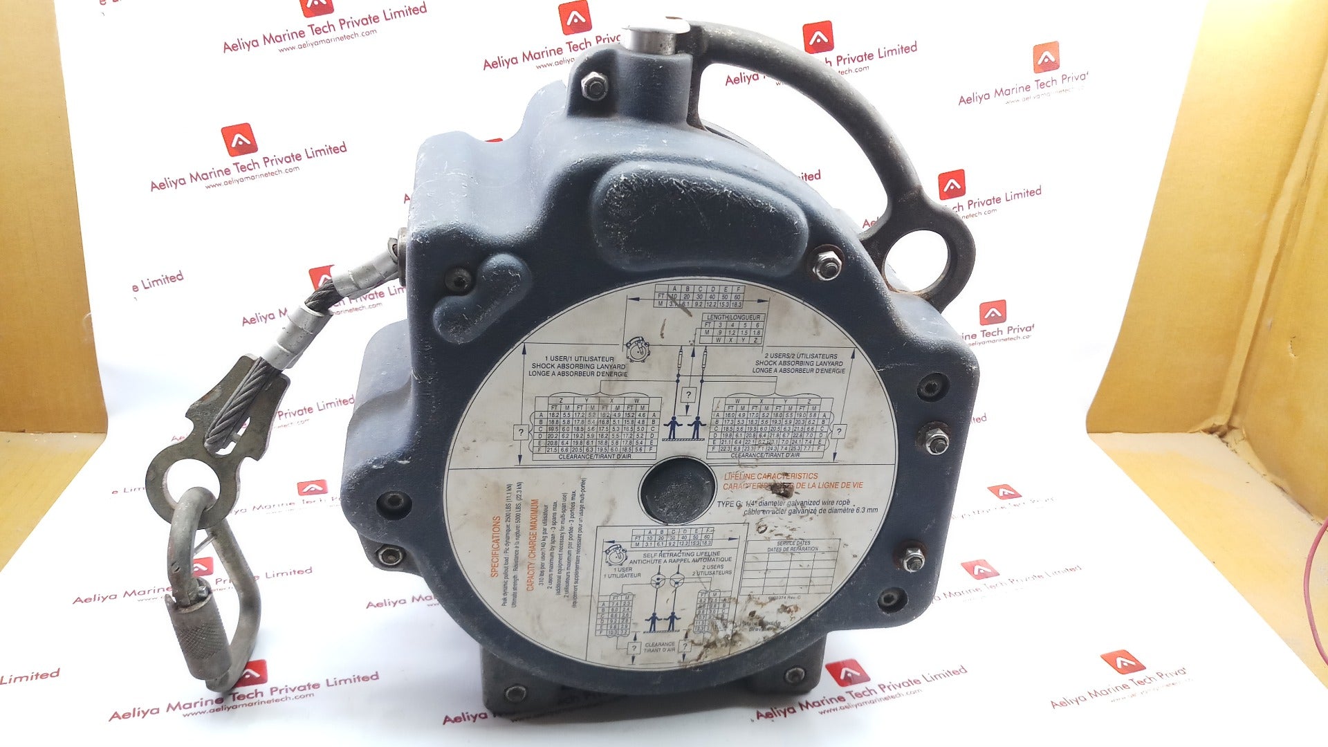 Dbi Sala Ez-line Retractable Horizontal Lifeline Wire Cable System 7605061