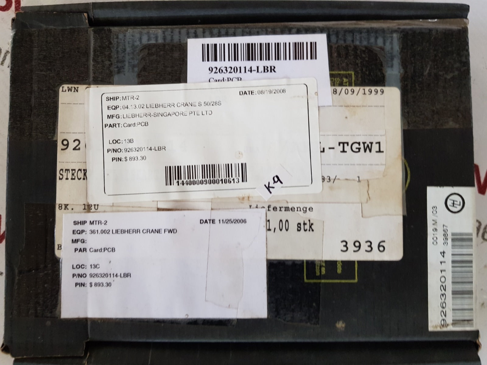 liebherr 926320114 pcb card