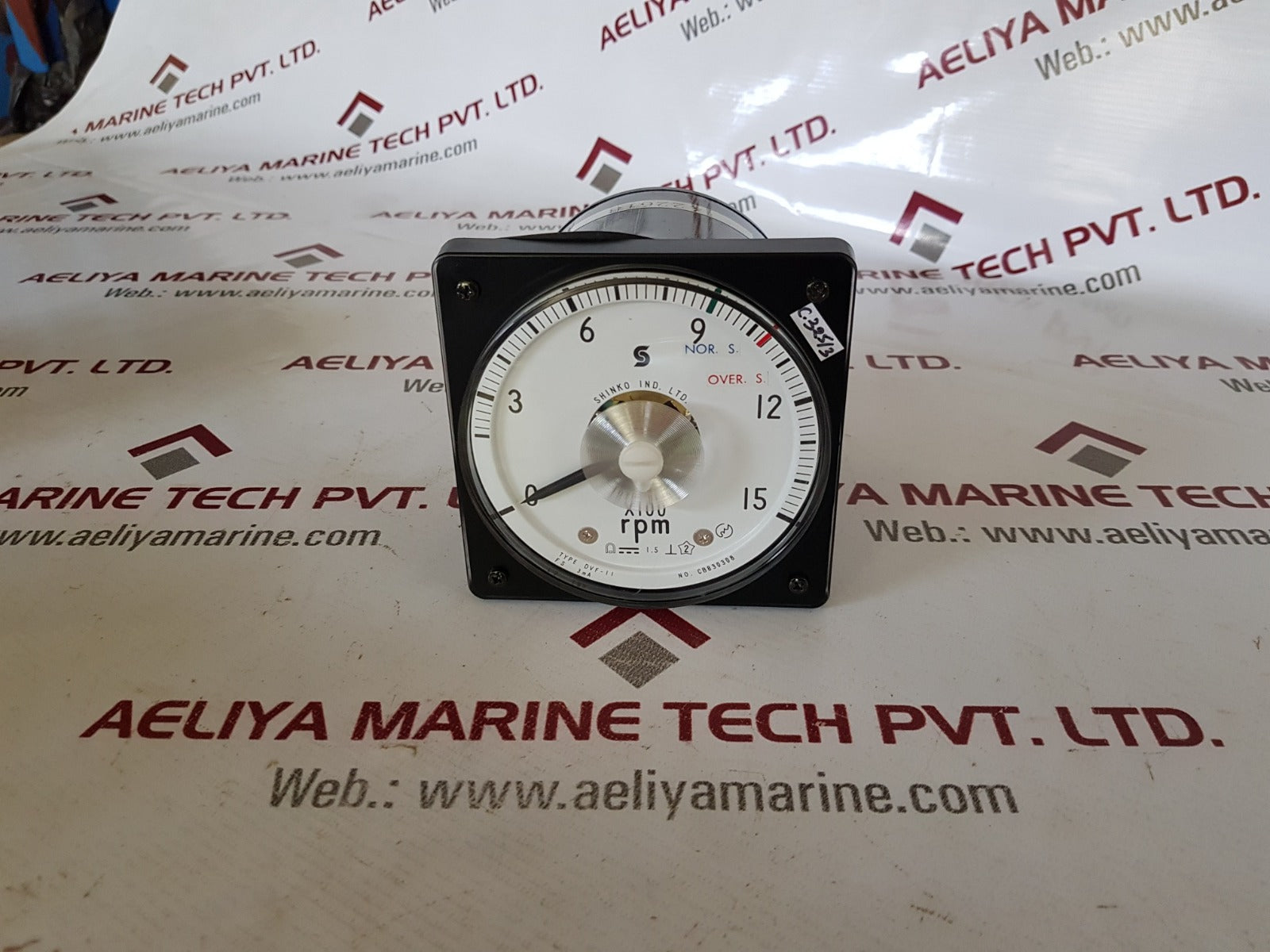 shinko dvf-ii x100 0 to 15 rpm aircraft tachometer