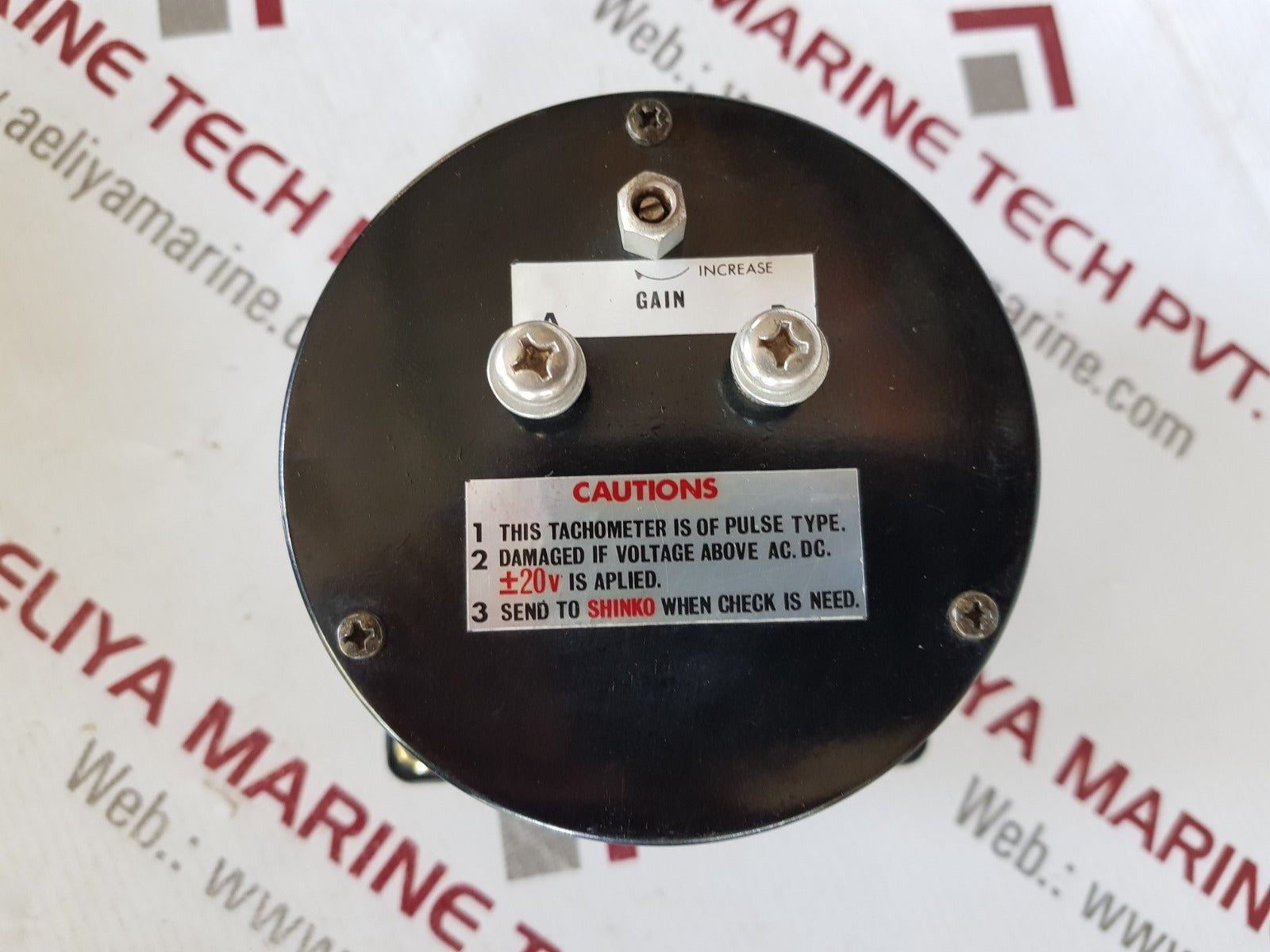 shinko dvf-ii x100 0 to 15 rpm aircraft tachometer