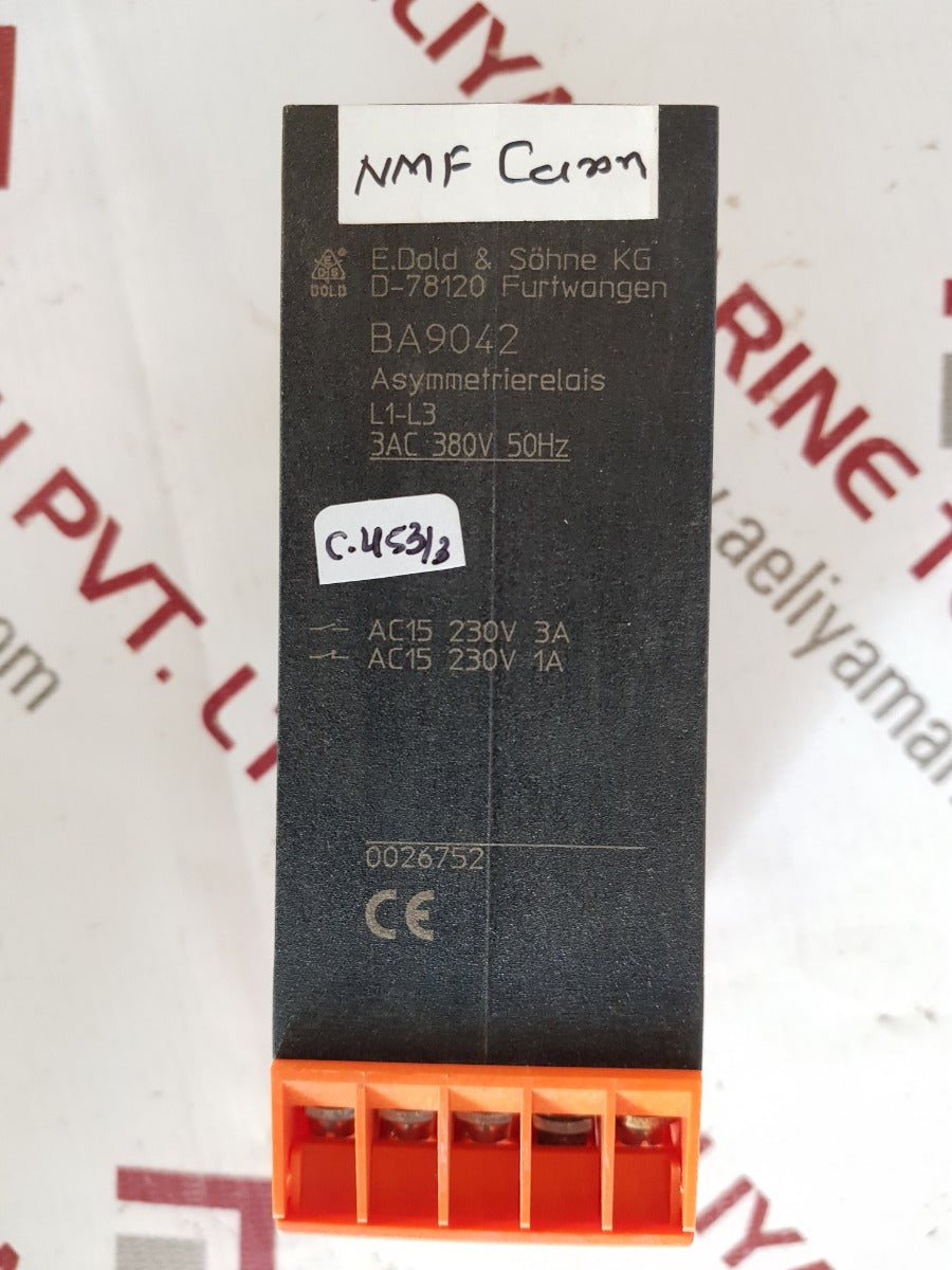 E.Dold & Sohne Kg Ba9042 Asymmetry Relay 3Ac 50Hz 380V