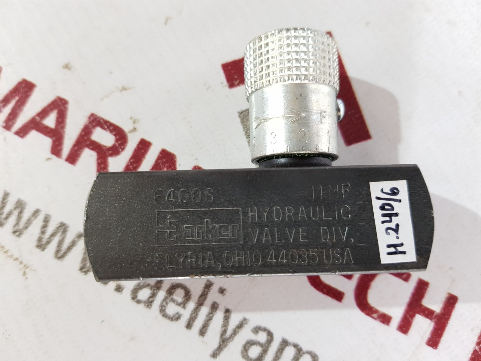 Parker f400s-11mf hydraulic valve 5000 psi 345 bar max